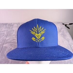 Milagro Tequila Blue Snapback Hat Otto Cap Agave Logo Mens Adjustable Hat